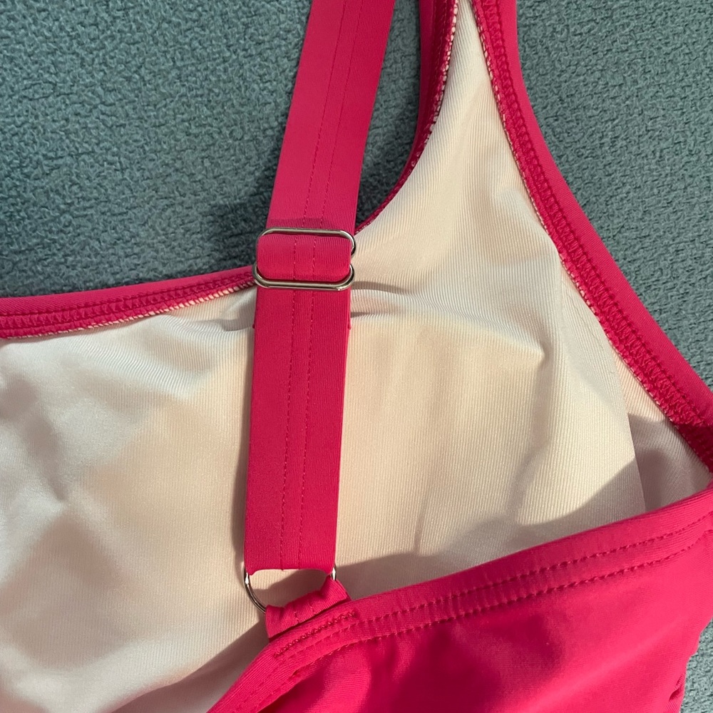 Calvin Klein size 10 bright pink one piece bathing suit - Picture 7 of 10